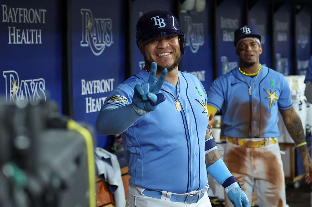 Harold Ramírez, jugador de los Rayas de Tampa.