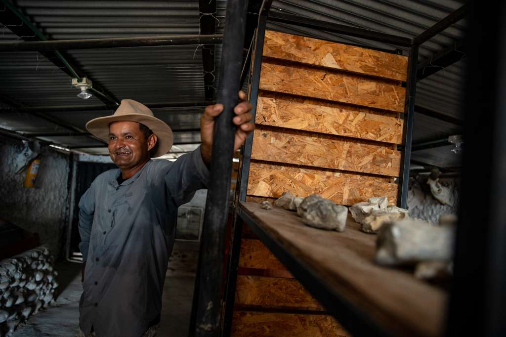 César Perdomo tiene 44 años. Construyó y lidera el museo “La Tormenta” en el Mesón de la Tatacoa. /David Amado Pintor - Servicio Geológico Colombiano