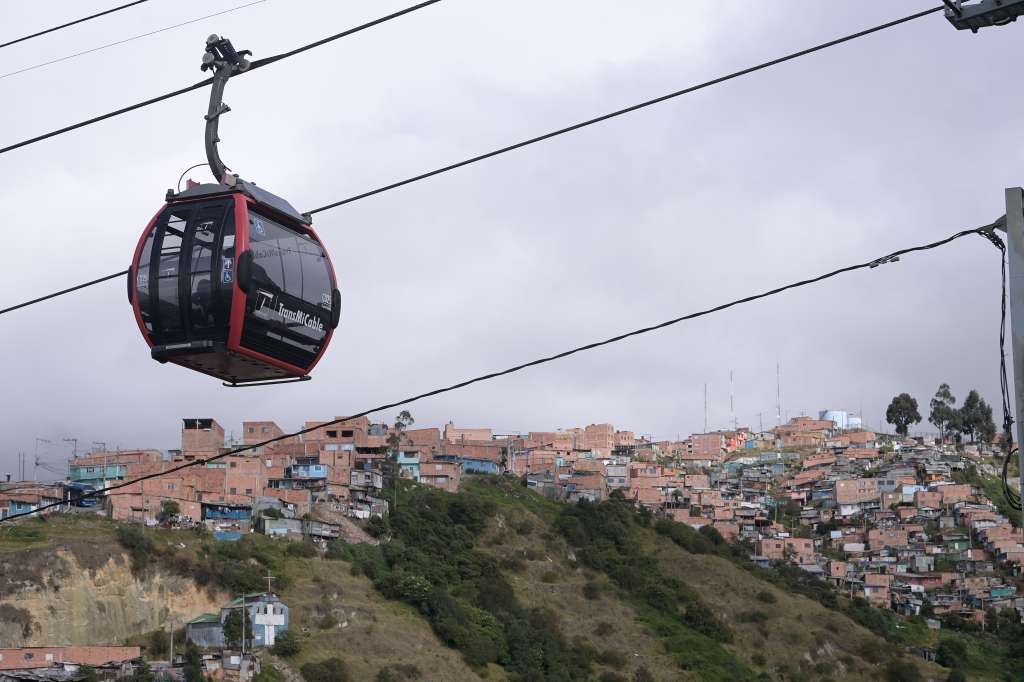 Sistema de transporte aéreo por cable que opera en la localidad de Ciudad Bolívar, Bogotá.