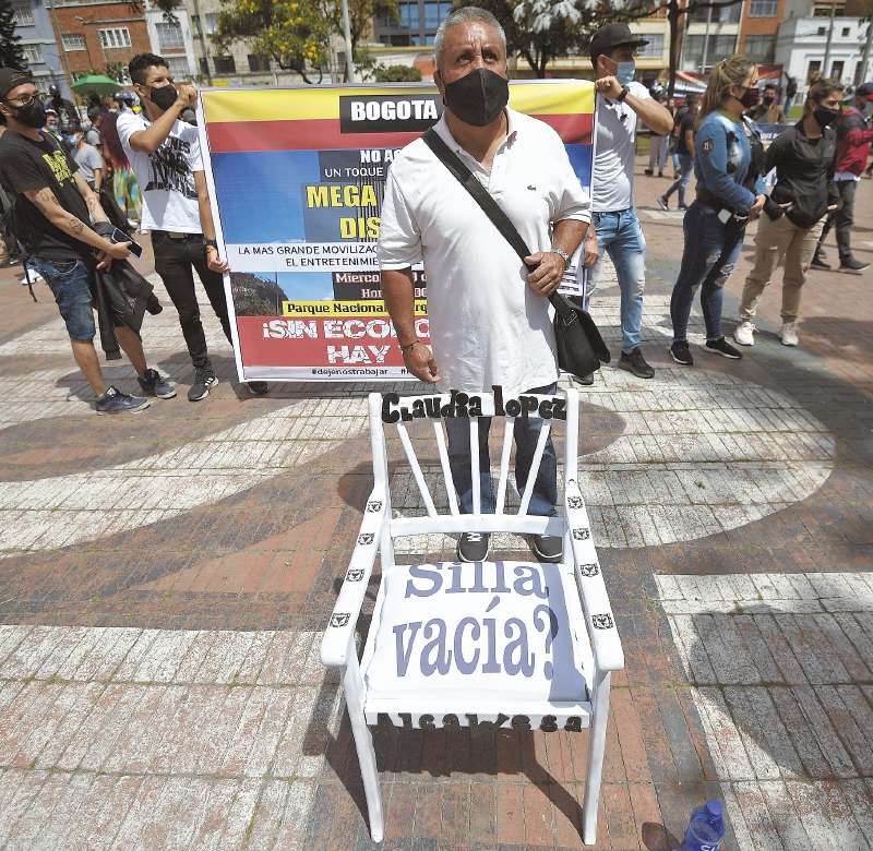 Coronavirus - Comerciantes protestan contra las medidas del Gobierno
