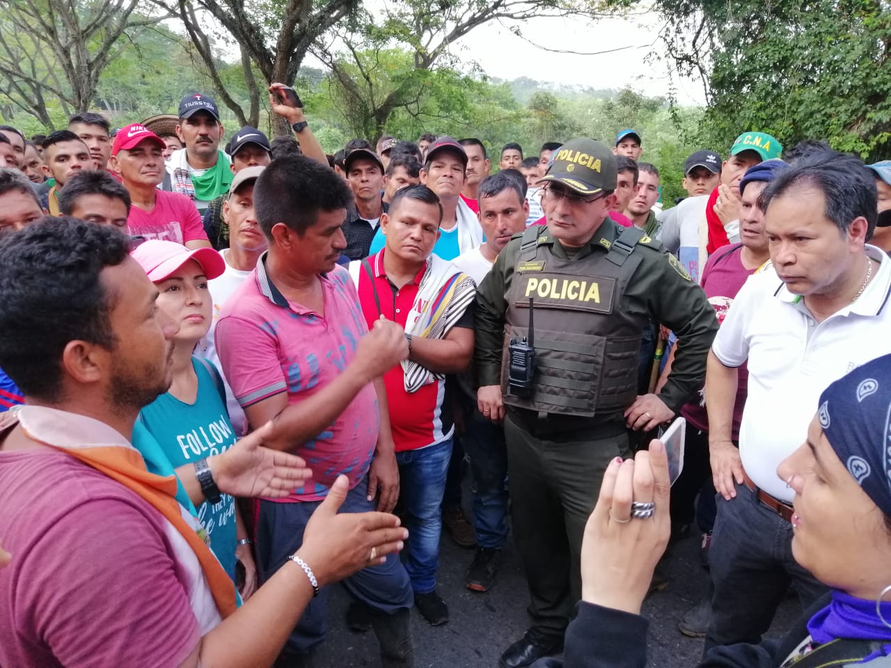 Alrededor de 4.000 labriegos se concentraron en el sector de la Ye de Astilleros y el municipio de El Zulia. / Cortesía