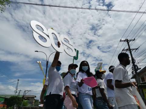 Buenaventura resiste: así fue la cadena humana por la paz