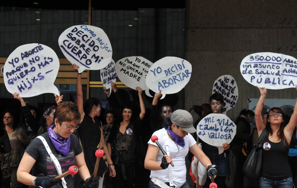 Manifestantes a favor del aborto en Colombia (2015) / Diana Sánchez, El Espectador.