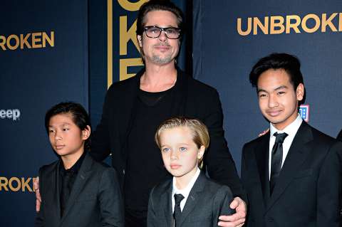 Brad Pitt vuelve compartir tiempo con sus hijos