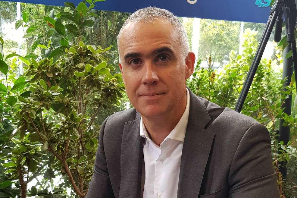 Marcelo Cataldo, presidente de Tigo Une, presenta 4.5G. / Edwin Bohórquez.