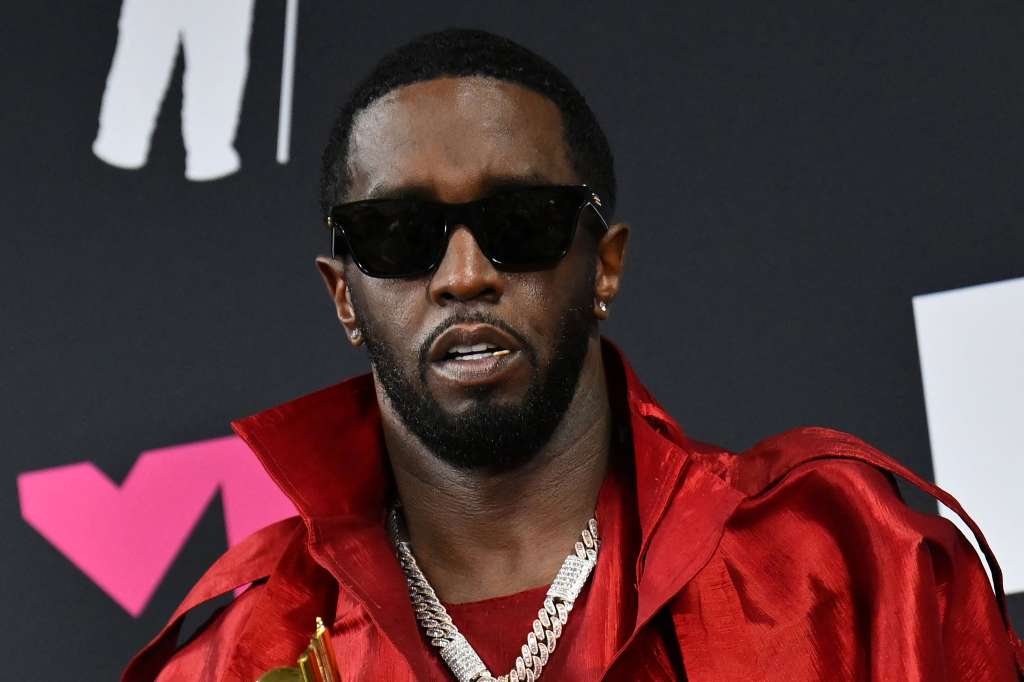(FILES) US producer-musician Sean "Diddy" Combs poses with the Global Icon award in the press room during the MTV Video Music Awards at the Prudential Center in Newark, New Jersey, on September 12, 2023.