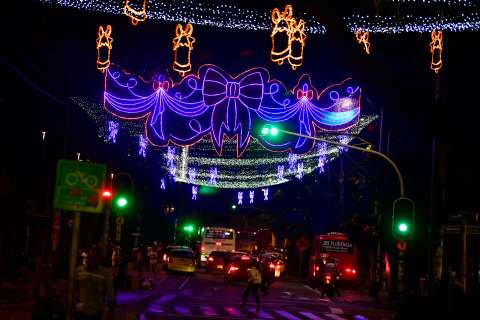 Robaron postes y cableado de alumbrados navideños en parque de Robledo, Medellín