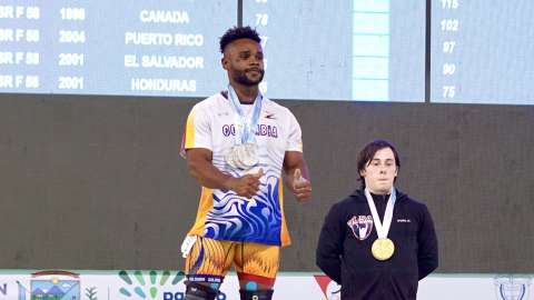 Francisco Mosquera logró importante subcampeonato en el Panamericano de Pesas