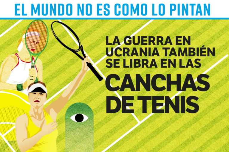 El mundo no es como lo pintan: La guerra en Ucrania también se libra en las canchas de tenis