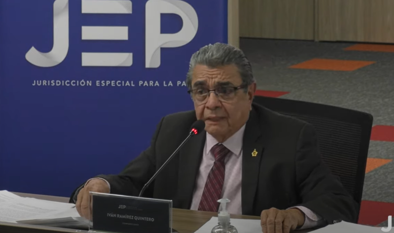 General (r) Iván Ramírez Quintero, procesado también por la retoma del Ejército al Palacio de Justicia.