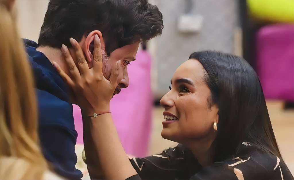 Julián Trujillo y Susana Rojas en 'La casa de los famosos Colombia 1'.