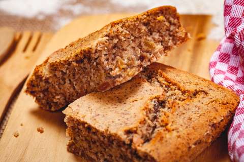 Panqué de manzana con canela para acompañar un exquisito café