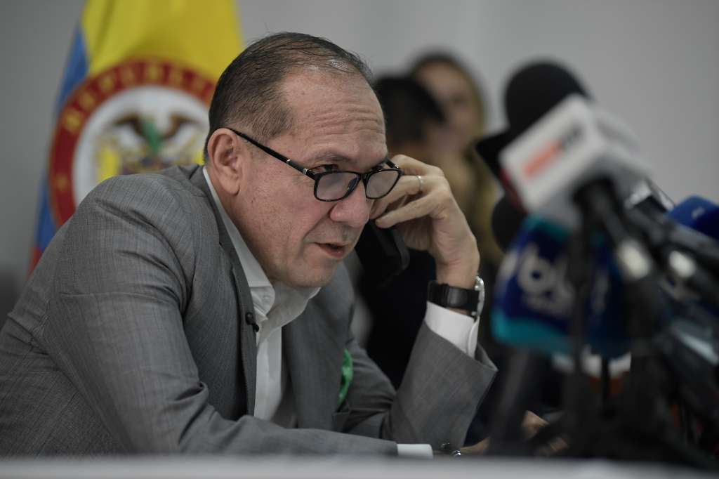 Ministro del Trabajo, durante la presentación de la consulta popular y algunas de las preguntas de esta.