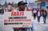 En imágenes: así se vivió la marcha de maestros en contra de la ley estatutaria