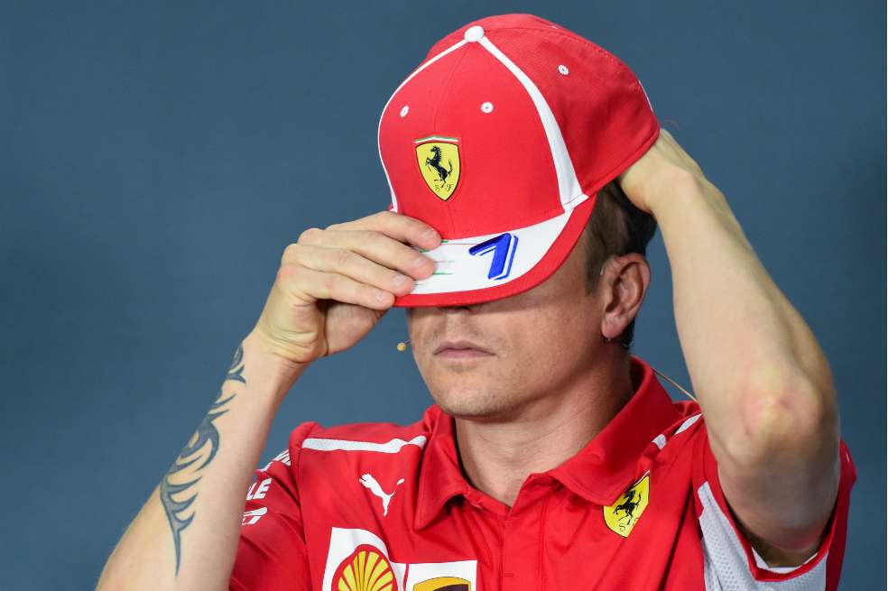 Kimi Raikkonen dejará al equipo Ferrari al final de esta temporada. / AFP