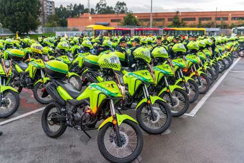 Con más motos, Policía refuerza la seguridad en Transmilenio
