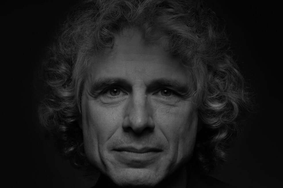 Steven Pinker durante su conferencia en el Protección Summit 2019. / Cristian Garavito