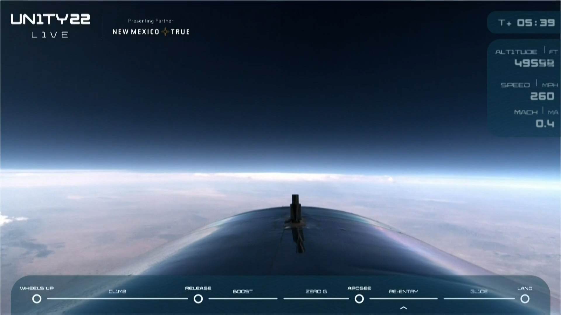 Así fue el vuelo de Richard Branson que inauguró un hito para el turismo espacial