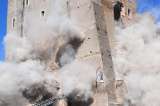 Colapso de la Torre dei Conti en Roma deja una persona atrapada