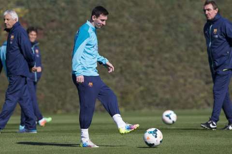 Para Martino los vómitos de Messi no son problema
