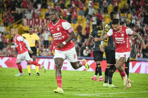 Santa Fe se llevó la victoria sobre Once Caldas y es líder de la Liga BetPlay