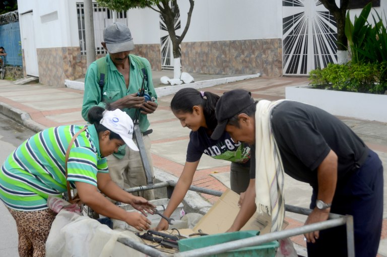 Los que recogerán el desorden en Villavicencio tras la visita del papa Francisco