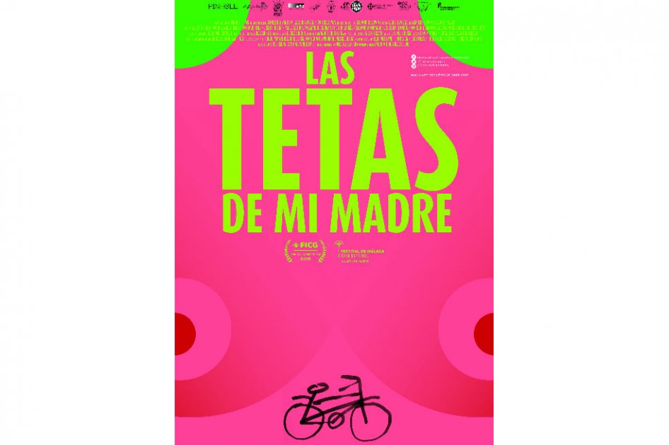 Diseño de Mottif. Afiche de la película “Las tetas de mi madre” del director Carlos Zapata. Distribuida por Laboratorios Black Velvet. / Cortesía Mottif ©