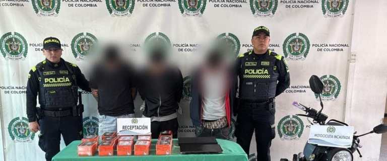 Policía recuperó millonaria mercancía hurtada de una vivienda y capturó a tres personas