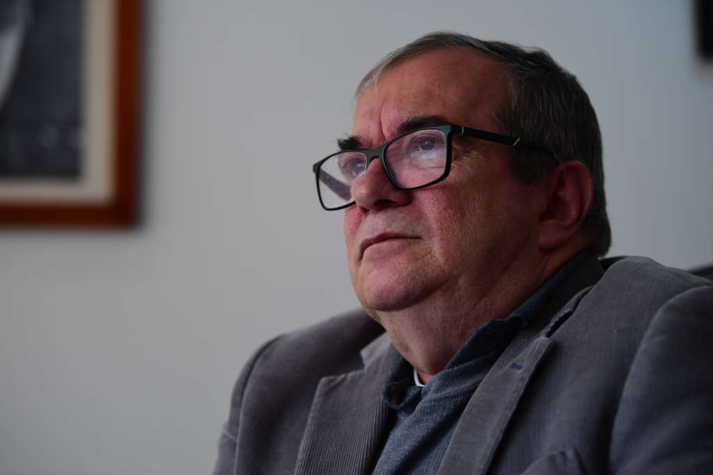 Alias Timoleón Jiménez o Timochenko durante entrevista
