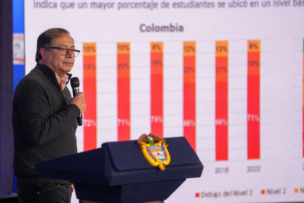El presidente Gustavo Petro entregó su balance sobre los resultados de las pruebas Pisa 2022.