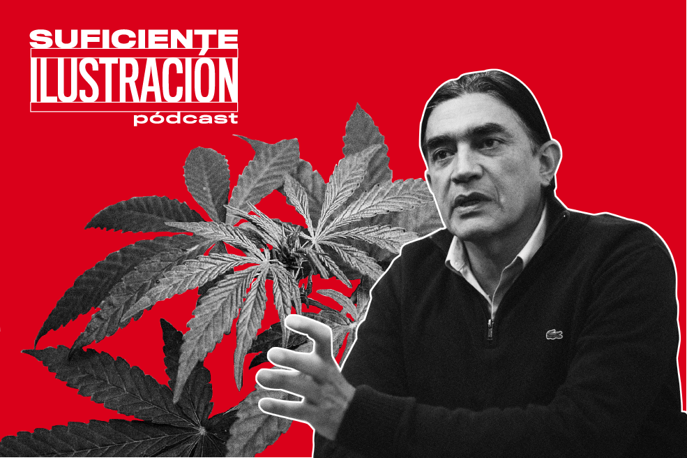 El senador Bolívar plantea que el negocio de la marihuana pase a manos del Estado. / Diseño El Espectador
