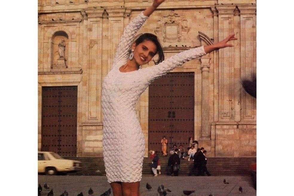 Paola Turbay joven: Señorita Santa Fe de Bogotá en 1991