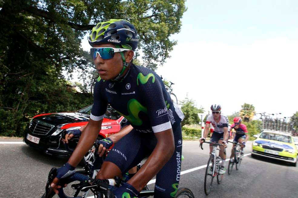 El ciclista colombiano Nairo Quintana está en la busqueda de su primer título en el Tour. / EFE