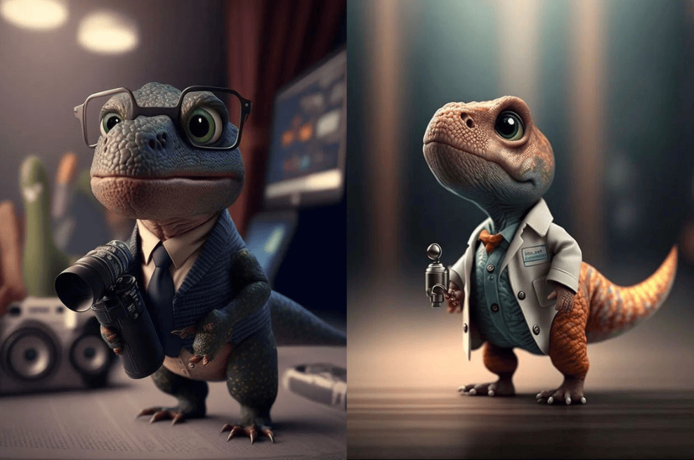 Dinoprofesiones por “The AI Dreams”