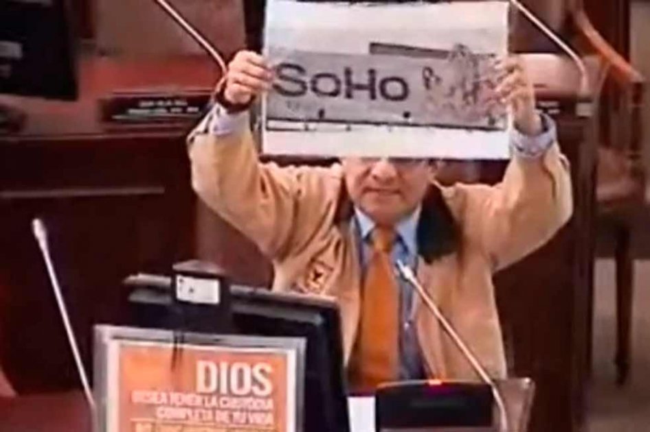 Concejal Marco Fidel Ramírez en contra de vallas de SOHO.
