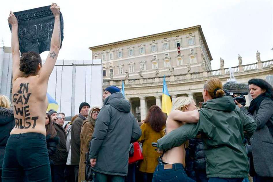 Militantes del movimiento Femen.
