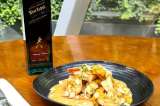 Receta para preparar langostinos con miel, mostaza y whisky