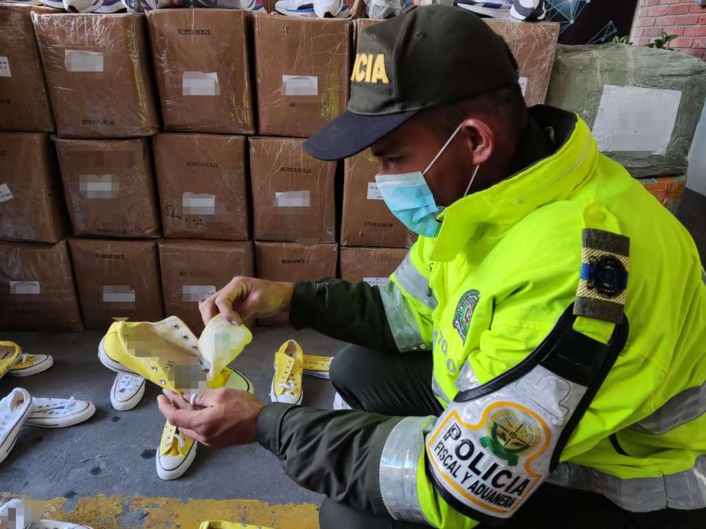 Operativos contra el contrabando en Bogotá. / Policía Fiscal y Aduanera.