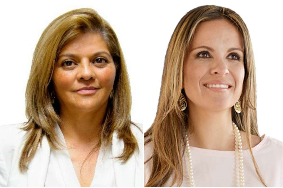 Claudia Victoria González, directora de la ANLA (Izq) y María Andrea Nieto, directora del Sena (der).