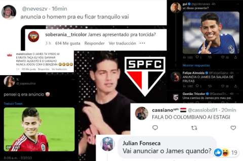 Locos por James: el spam de los hinchas del Sao Paulo que anhelan su llegada