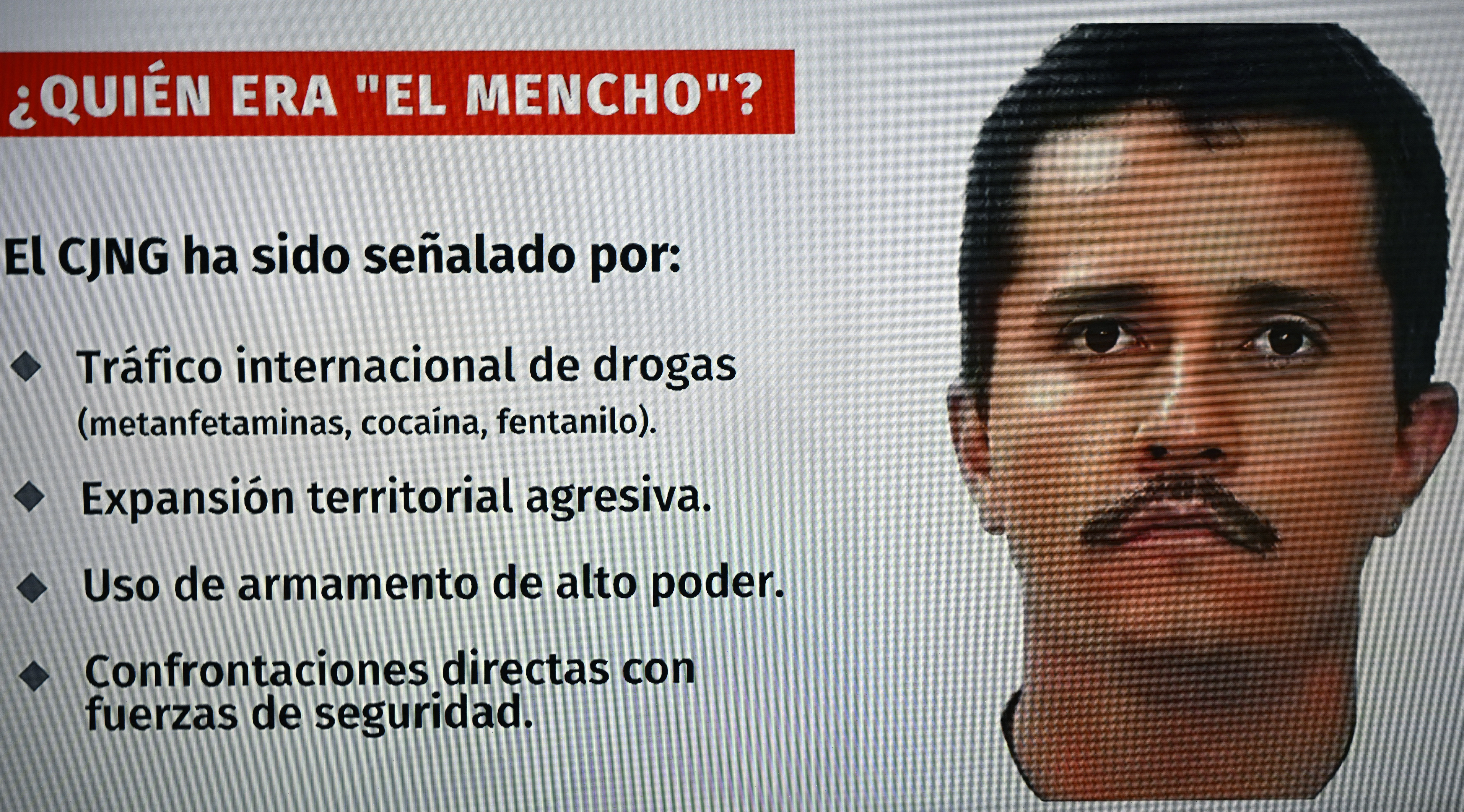 Estados Unidos ofrecía una recompensa de USD 15 millones por "El Mencho", uno de los capos más buscados en el mundo.