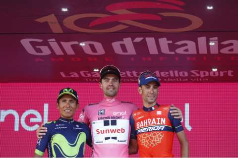 Nairo Quintana, subcampeón del Giro de Italia