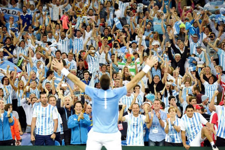 Argentina logró el título de la Copa Davis por primera vez en su historia. Foto: AFP