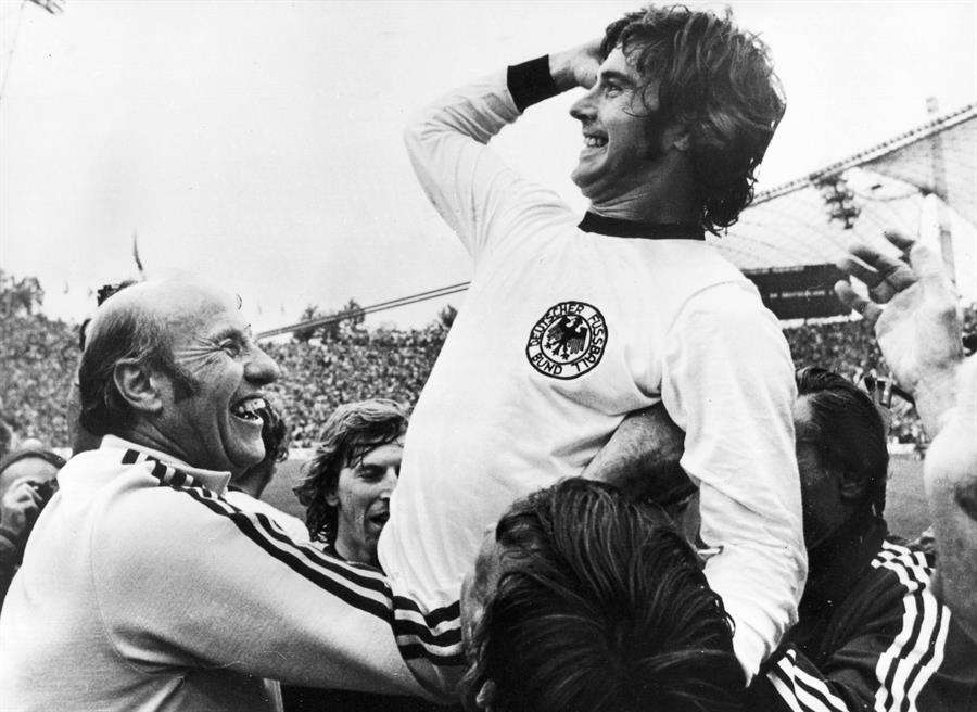 Gerd Müller fue la gran figura de la selección alemana que ganó el Mundial de 1974.