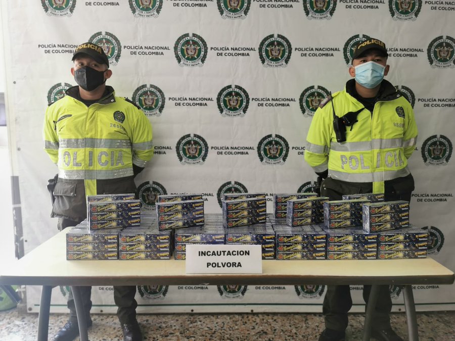 En la localidad de Usme fueron incautados en la tarde del 7 de diciembre 15 mil gramos de pólvora que iban a ser comercializados.