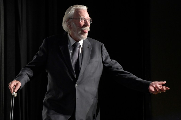 Los juegos del hambre de Donald Sutherland, el presidente Snow