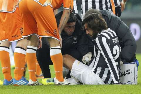 Andrea Pirlo sufrió una lesión de ligamentos