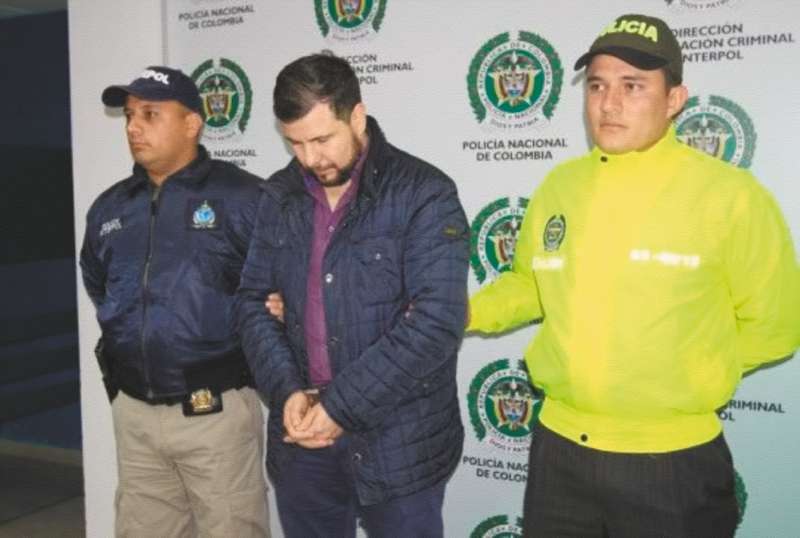 Willians Triana Peña, conocido como el “Jefe”, fue detenido en agosto del año pasado en la vía que de Bogotá conduce a Chía. / Cortesía Policía Nacional