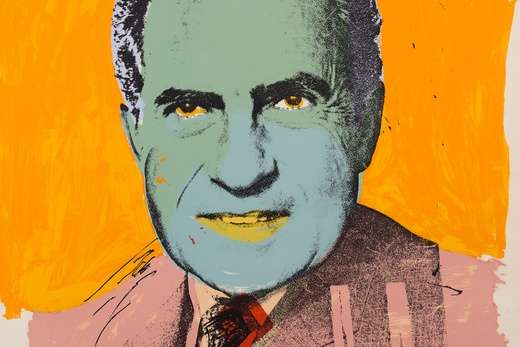 Vote McGovern, una de las obras icónicas de Andy Warhol, que en realidad era una sátira hacia Richard Nixon, el candidato republicano a la presidencia de los Estados Unidos, que venció en las elecciones de 1972.  / Archivo
