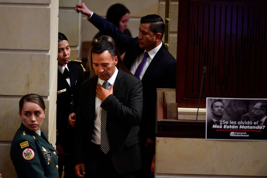 Moción de Censura al Ministro de Defensa en la Cámara de representantes